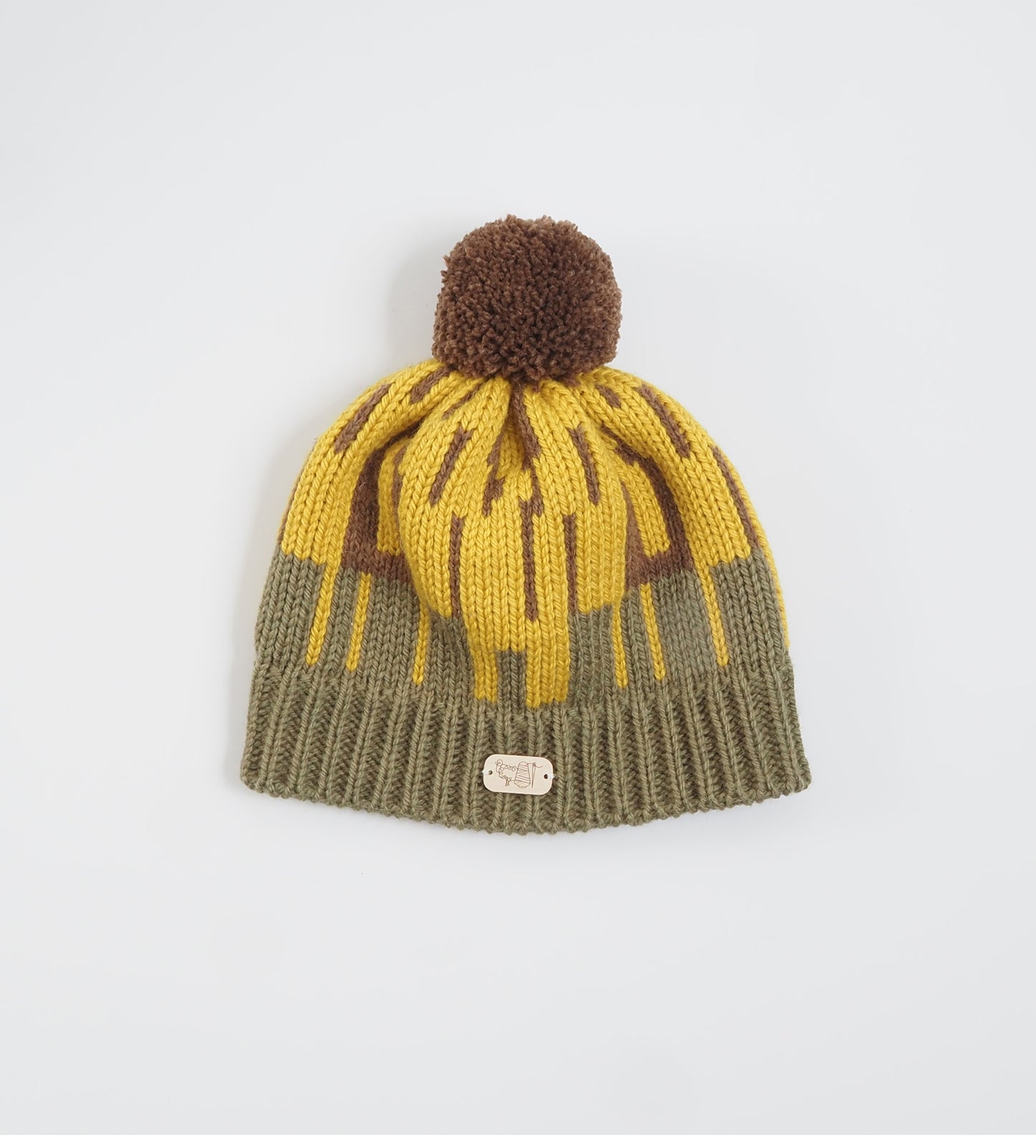 BOBBLE HAT IN CRUSHED PISTACHIO